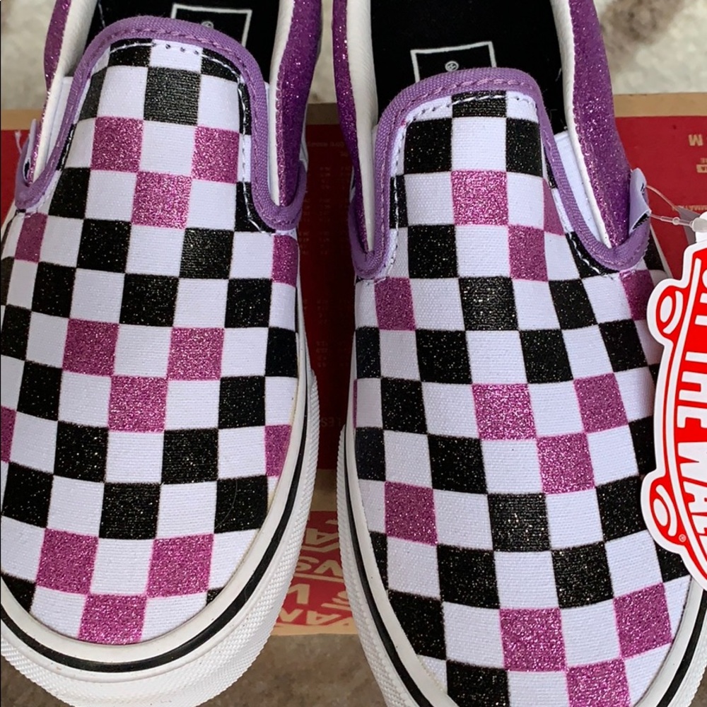 VANS CLASSIC SLIP ON GLITTER CHECKERBOARD WMNS - Picture 9 of 16
